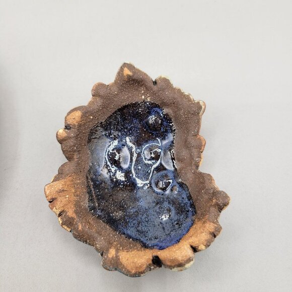 Claudia Fish Trinket Box Pottery Textured Lift Off Lid Multicolor - Picture 8 of 9